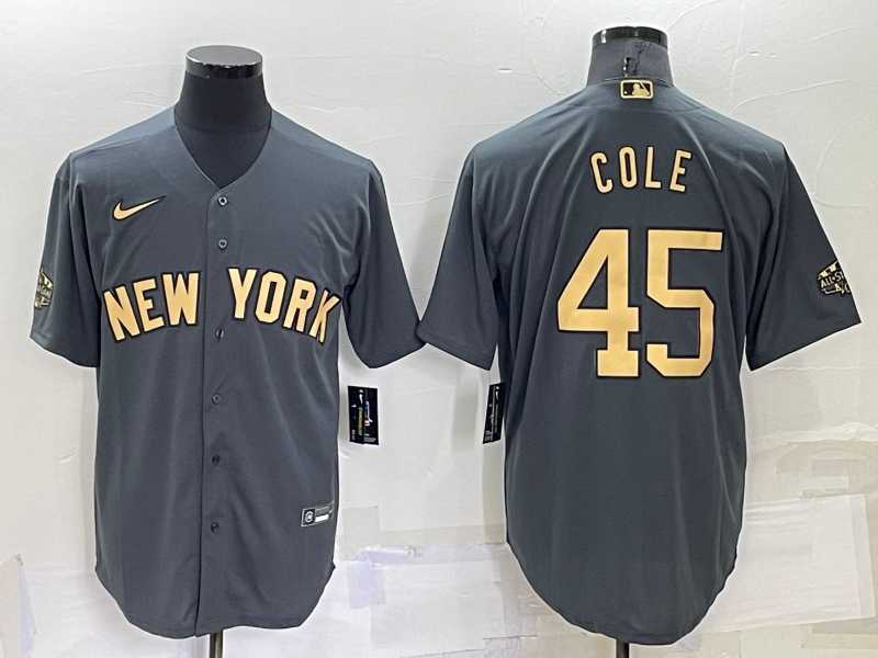 New York Yankees #45 Gerrit Cole Grey 2022 All Star Stitched Cool Base Nike Jersey,We sell and wholesale New York Yankees #45 Gerrit Cole Grey 2022 All Star Stitched Cool Base Nike Jersey on line form chian!